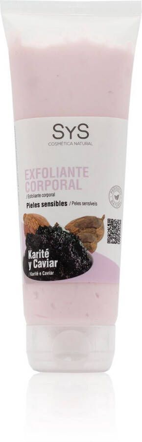 Sys Body Scrub Shea Butter & Caviar Mannen & Vrouwen Diepe Reiniging & Voeding Gevoelige Huid 250ml