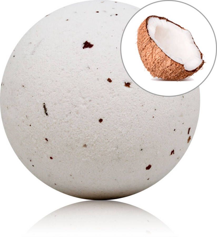 Sys bruisbal kokos FIZZING FOAMING BALL 140gr. COCONUT W PETALS