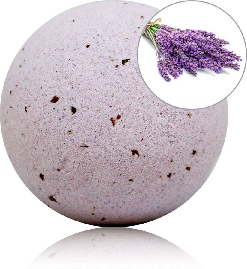 Sys bruisbal Lavendel FIZZING FOAMING BALL 140gr. LAVENDER W PETALS