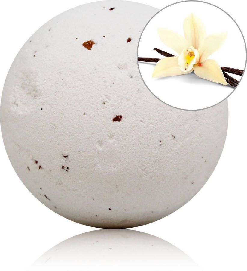 Sys bruisbal Vanille FIZZING FOAMING BALL 140gr. VANILLA W PETALS