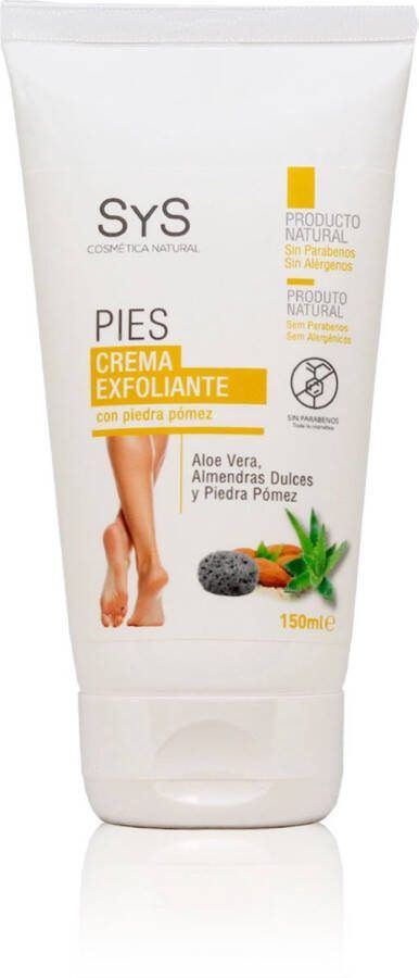 Sys Voet Scrub Aloe Vera 100% Natuurlijk Voetcreme Alle Huidtypes 150ml