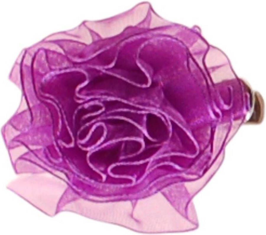 S.Y.W Haarclipje bloem paars