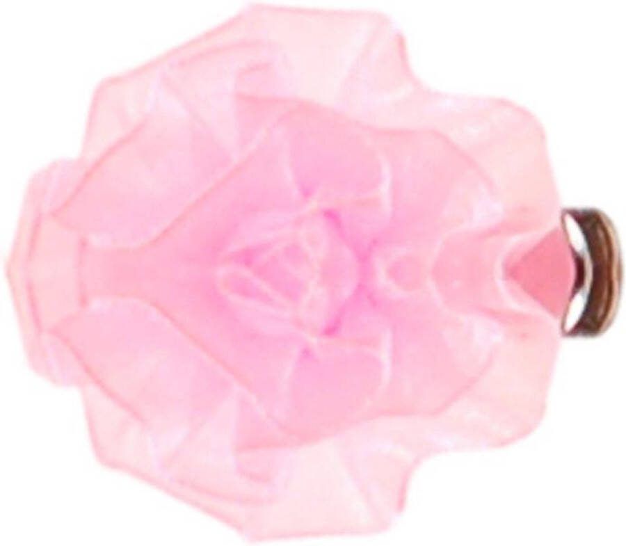 S.Y.W Haarclipje bloem roze