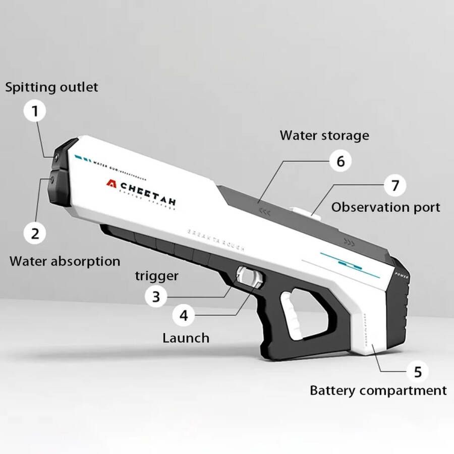 T-king waterpistool automatish waterpistool groter hogerkwaltitatief