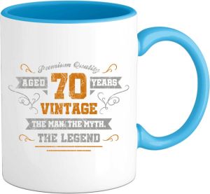 T-SHIRT KNALLER 70 Jaar vintage legend Verjaardag cadeau Kado tip Mok Aqua