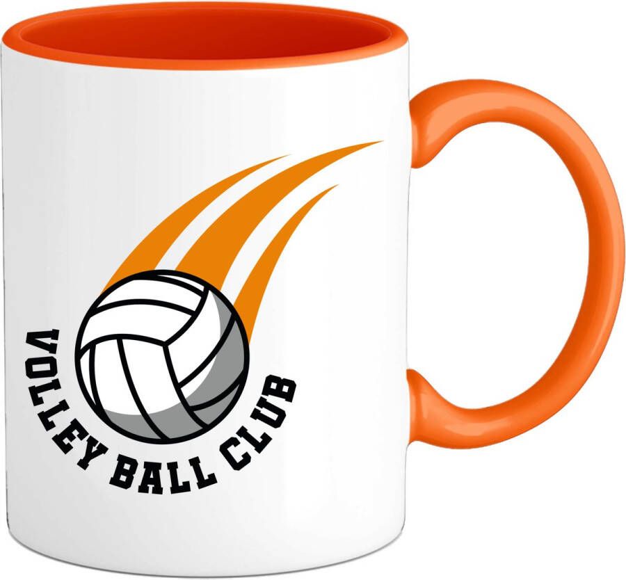 T-SHIRT KNALLER Volleybal club sport Mok Oranje