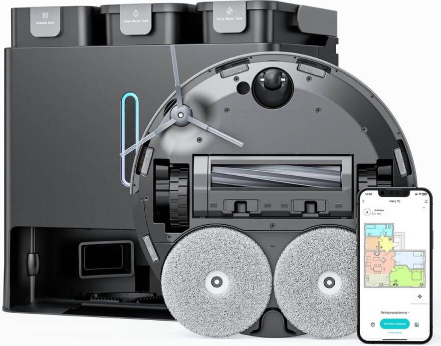 TAB Fairy10 Dweilrobot Robotstofzuiger Met Dweilfunctie Robotstofzuiger Met Laadstation Robotstofzuigers Met Dweilfunctie Robot Stofzuiger Dweilmachine