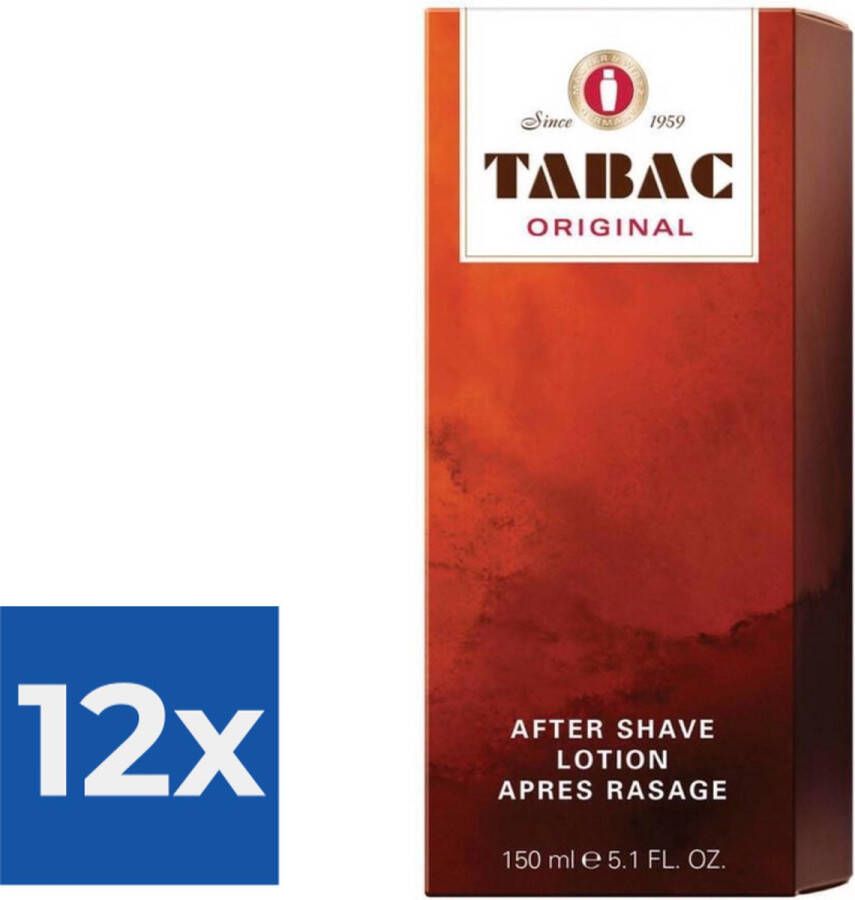Tabac Original for Men 150 ml Aftershave lotion Voordeelverpakking 12 stuks