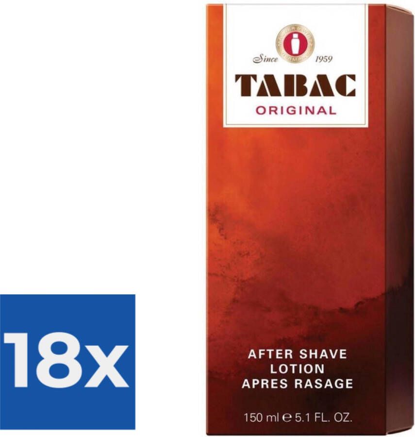Tabac Original for Men 150 ml Aftershave lotion Voordeelverpakking 18 stuks