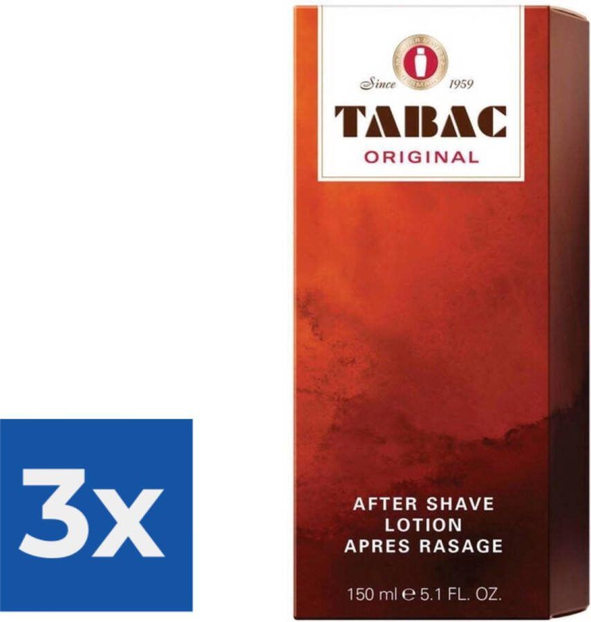 Tabac Original for Men 150 ml Aftershave lotion Voordeelverpakking 3 stuks