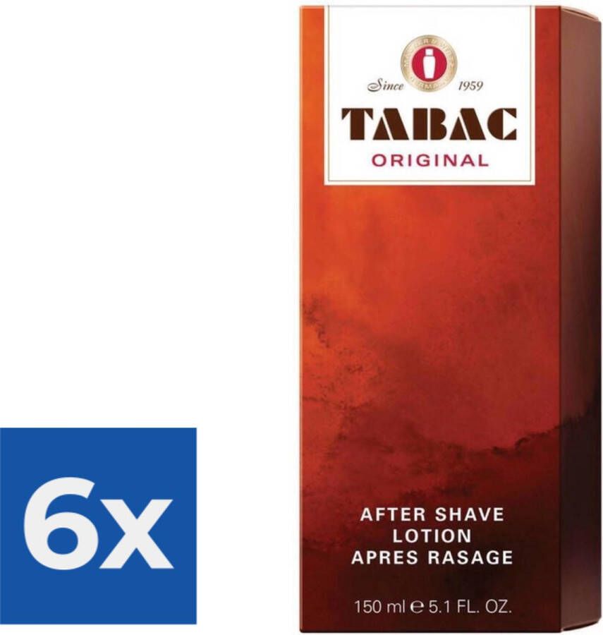 Tabac Original for Men 150 ml Aftershave lotion Voordeelverpakking 6 stuks