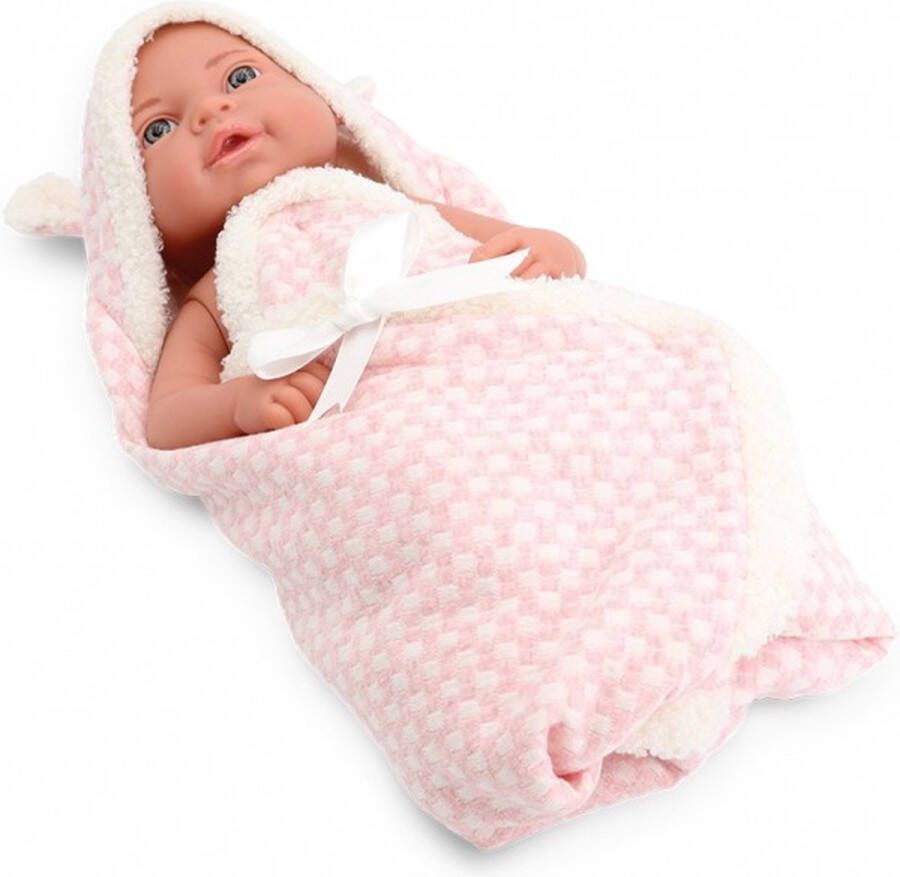 Tachan Babypop de Luxe 40 cm Met Inbakendoek Swaddle Baby In Mooie Giftbox