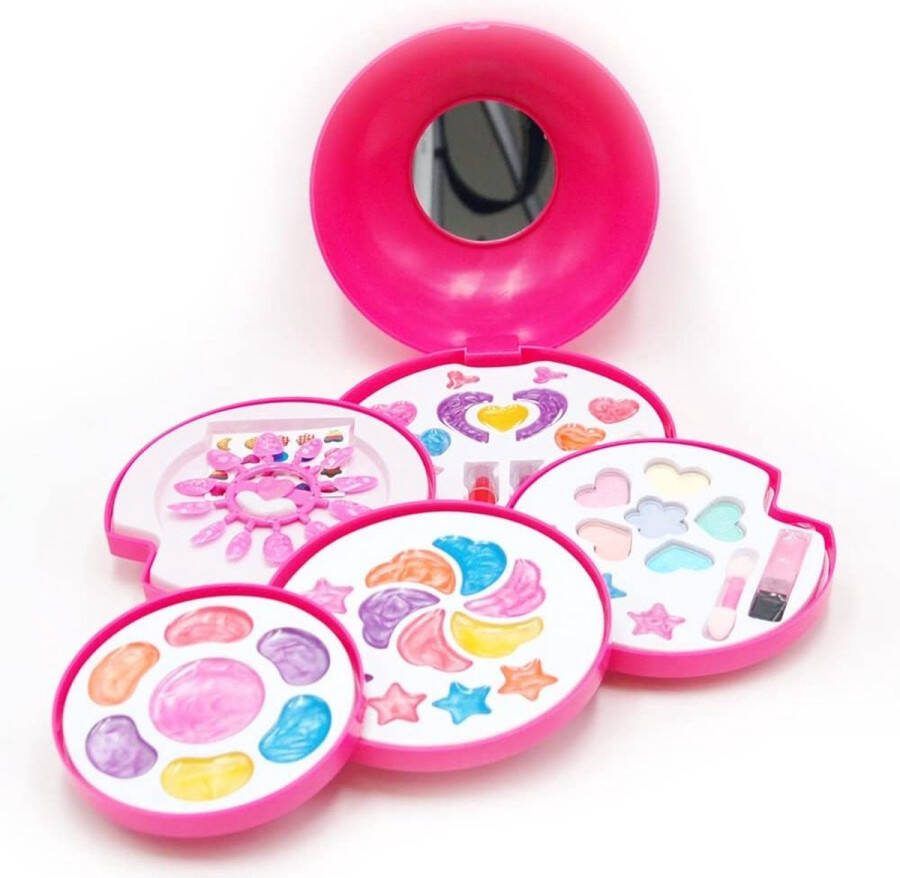 Tachan Make-up Box voor Kinderen Makeup Set Beautycase met 5 Plateaus Hypoallergeen en Veilig