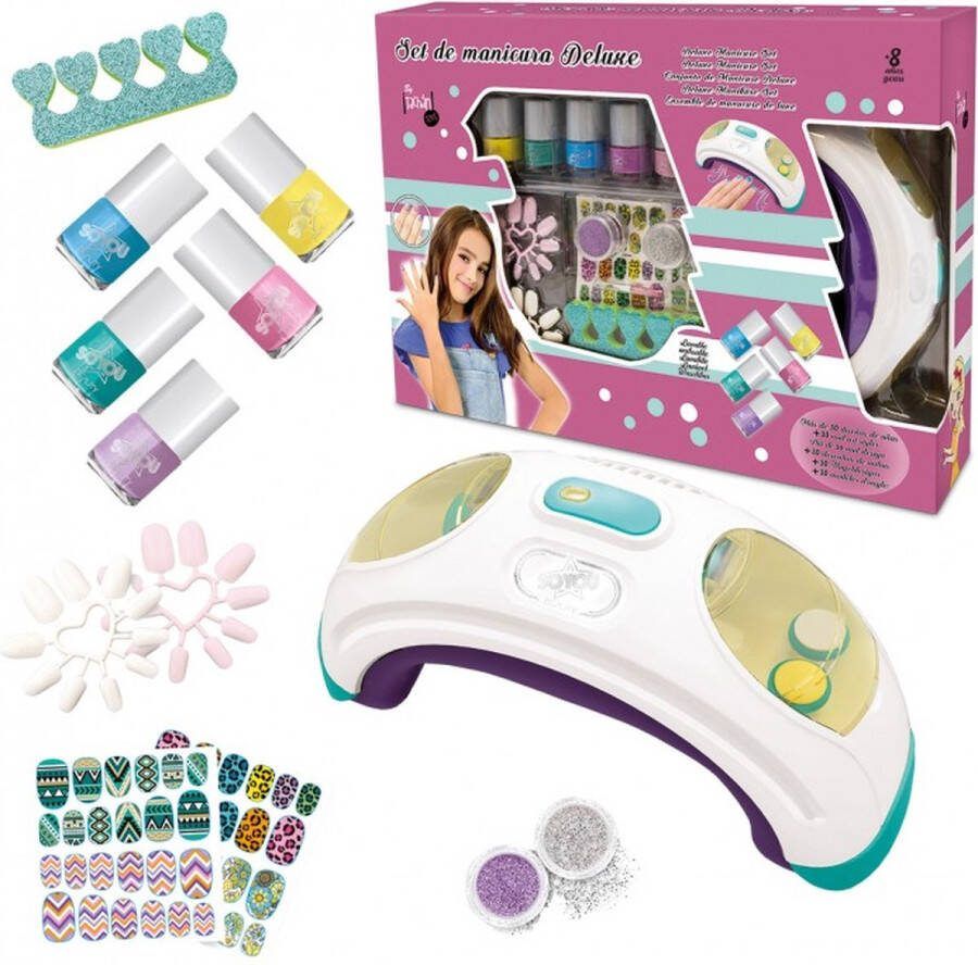 Tachan Manicure Set de Luxe met Lamp Nagellamp voor Kinderen Inclusief Accessoires