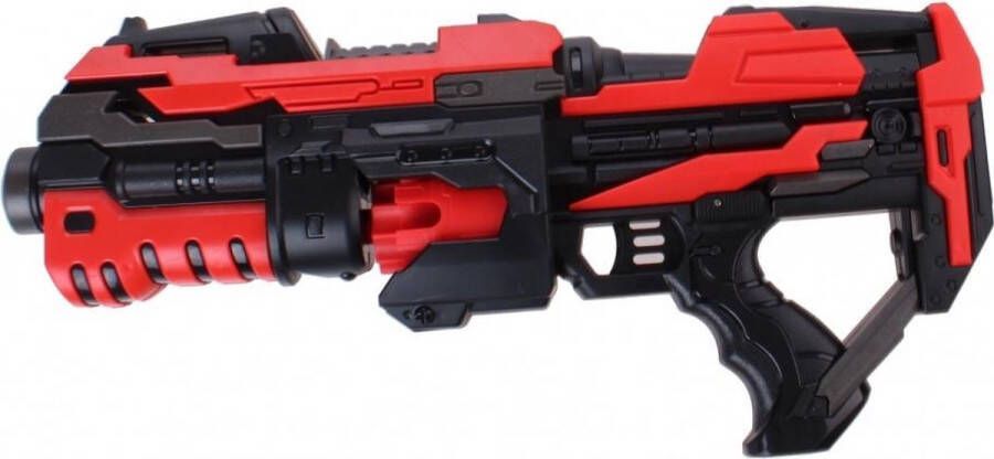 TackPro Tack Pro Blaster Shotgun Pro Attack Junior 45 Cm Zwart rood 11-delig