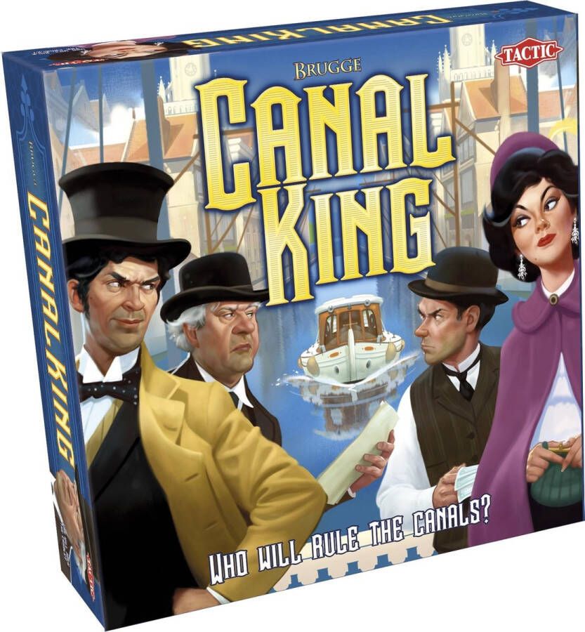 Tactic bordspel Canal King Brugge karton 179-delig