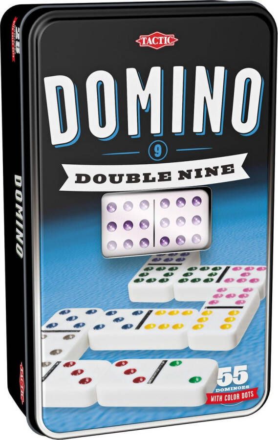 Tactic Dominospel Double 9 Wit 56-delig