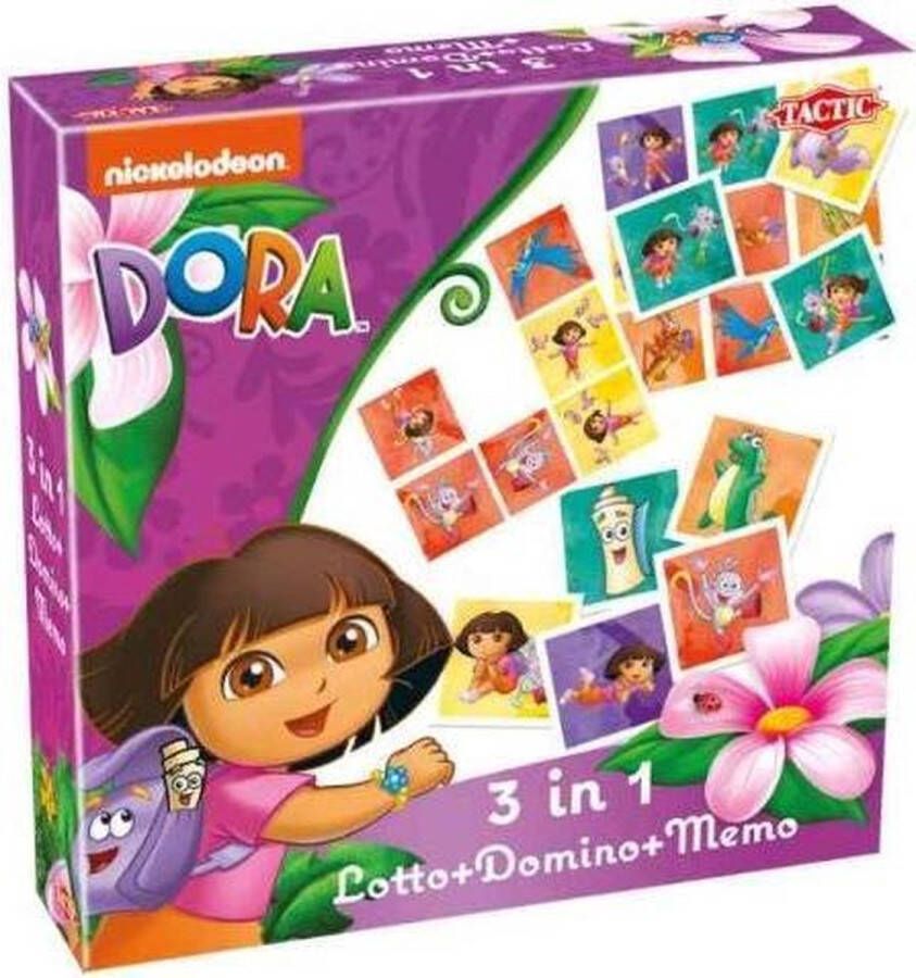 Tactic Dora 3in1 Lotto & Domino & Memo