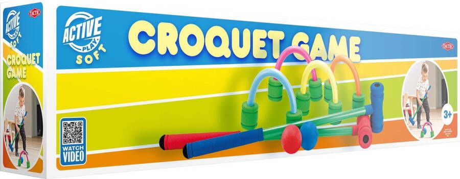 Tactic croquetspel junior 64 x 8 cm foam 9-delig