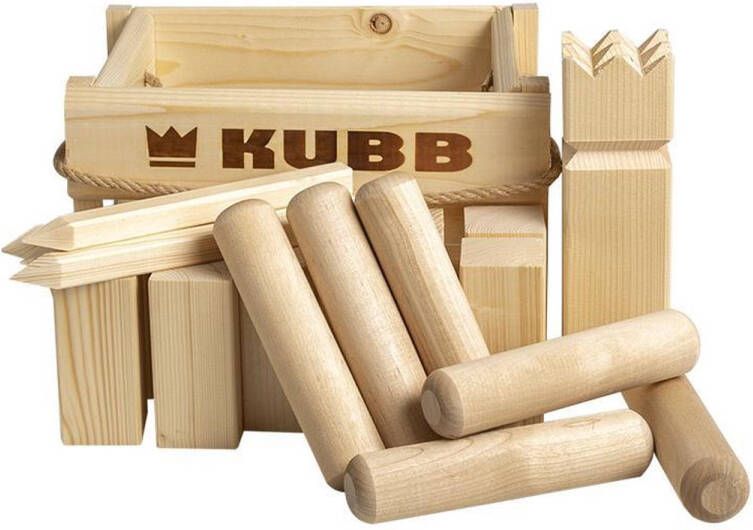 Tactic Buitenspel Kubb Junior 23 X 15 Cm Hout Geel 22-delig