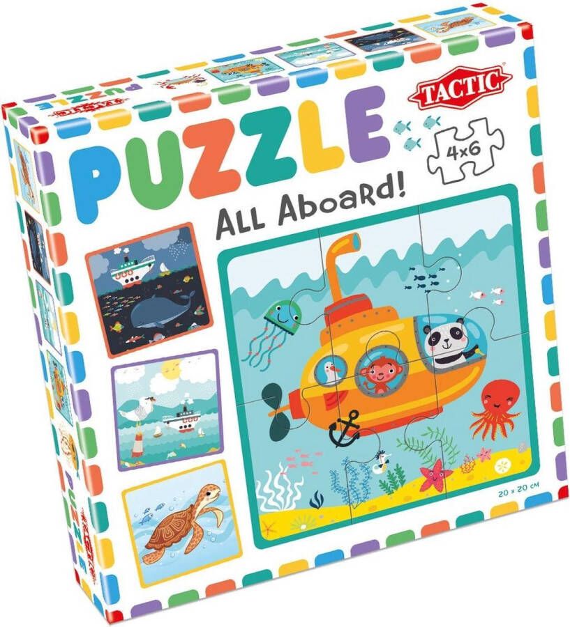 Tactic Legpuzzel All Aboard! Junior 20 Cm Hout 24-delig