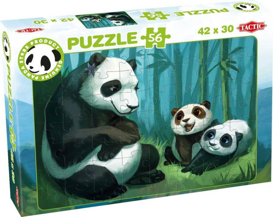 Tactic legpuzzel Panda Stars Buddies 56 stukjes