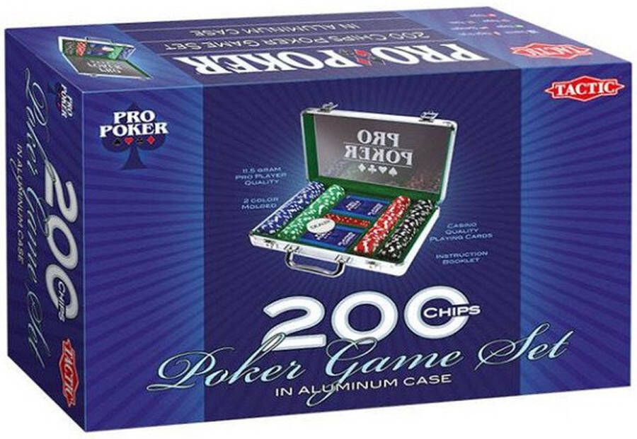 Tactic Pro Poker Case met 200 Chips van 11.5 Gram