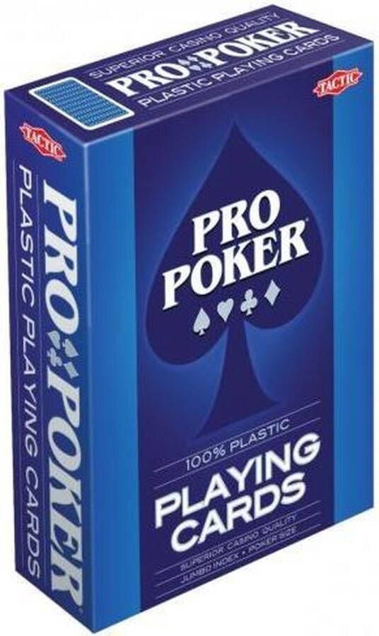 Tactic Pro Poker Plastic Speelkaarten Kaartspel
