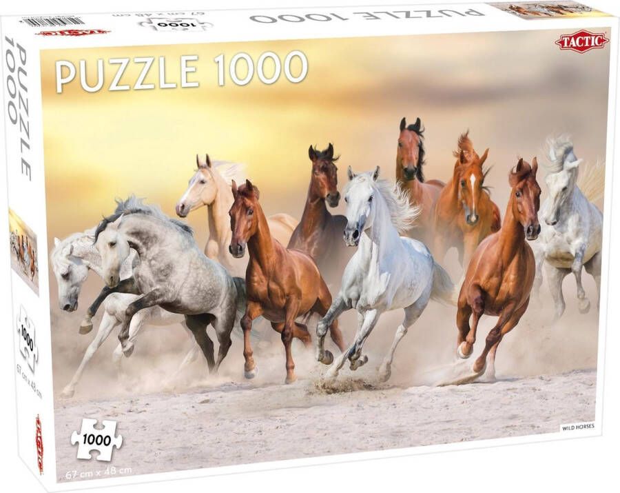 Tactic legpuzzel Wild Horses 67 x 48 cm karton 1000 stukjes