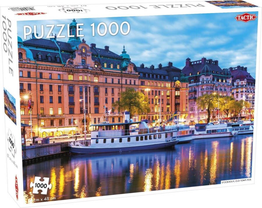 Tactic Puzzel Around the World Northern Stars: Stockholm Old Town Pier 1000 stukjes