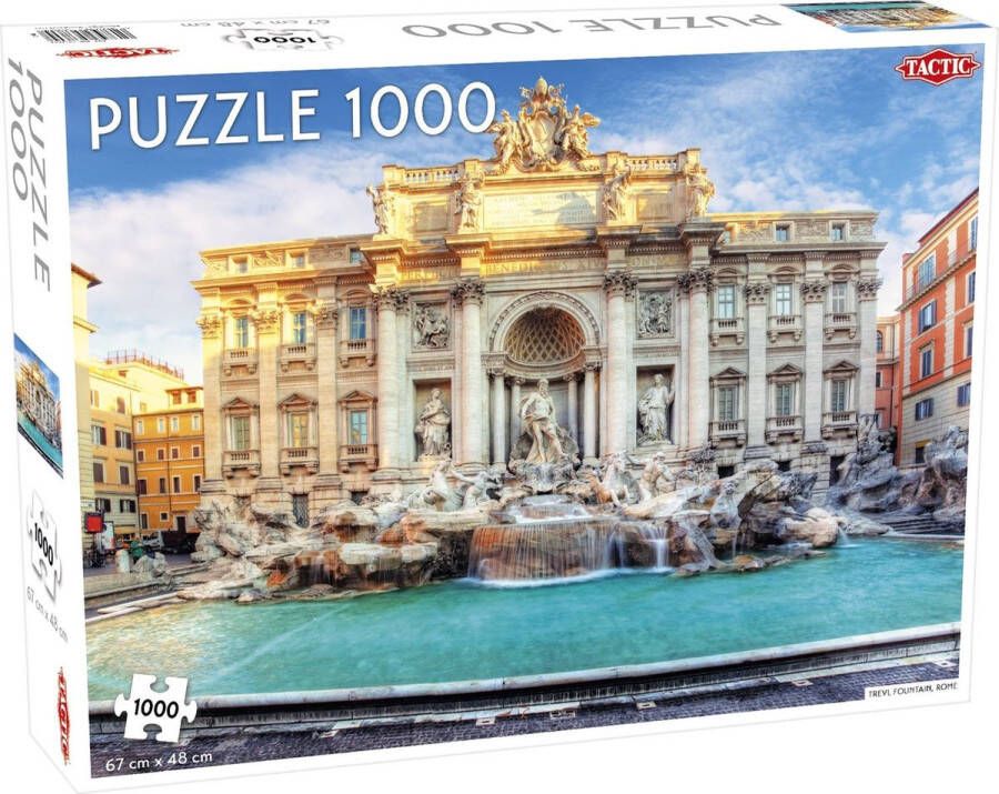 Tactic Puzzel Around the World: Trevi Fountain Rome 1000 stukjes