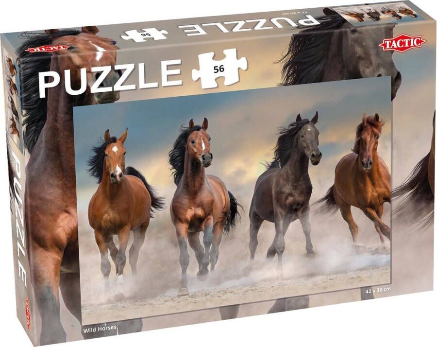 Tactic legpuzzel Wild Horses junior karton 56 Stukjes