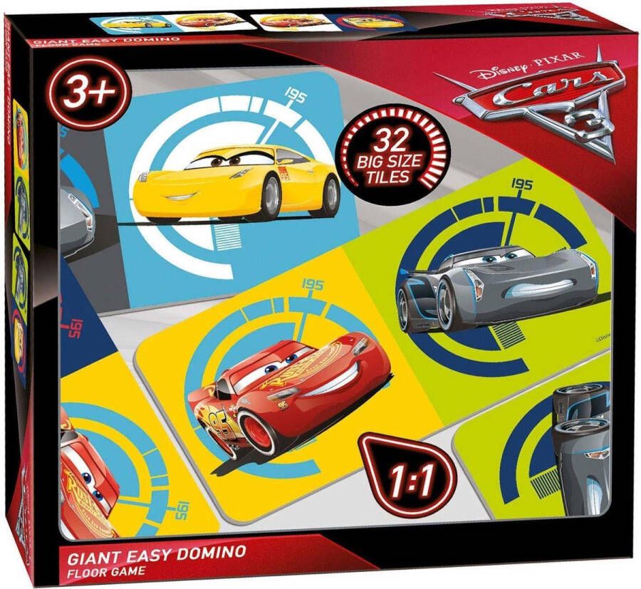 Tactic Tafel vloerspel Cars 3 Giant Easy Domino