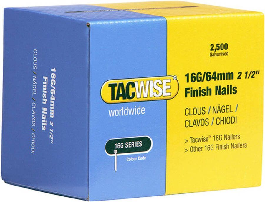 TACWISE afbouwnagel Nagel voor tacker 64 mm Gegalvaniseerd 2500 stuks