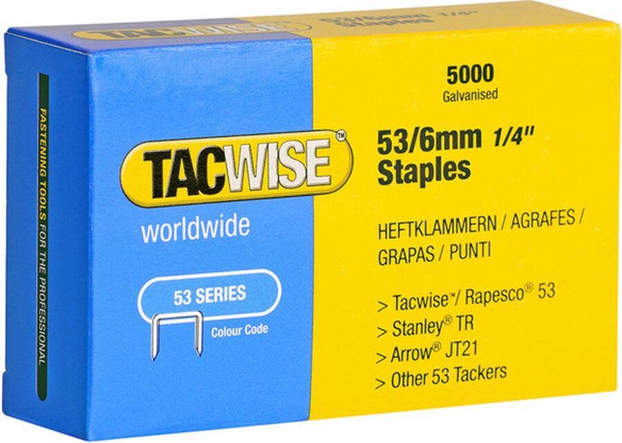 TACWISE nieten voor tacker Type 53 6 mm Gegalvaniseerd 2000 stuks