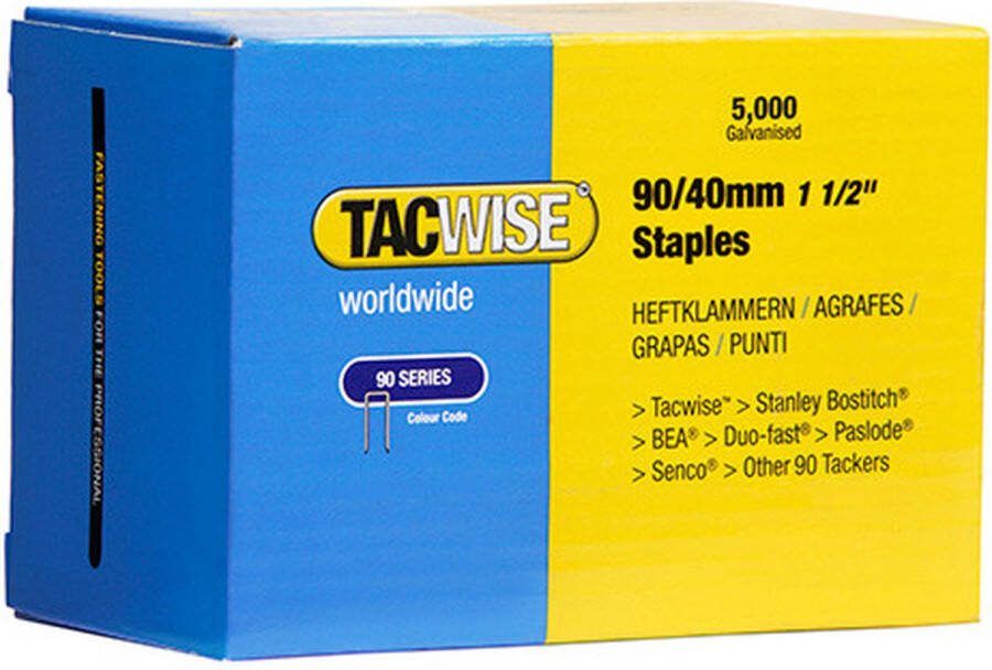 TACWISE nieten voor tacker Type 90 40 mm Gegalvaniseerd 5000 stuks