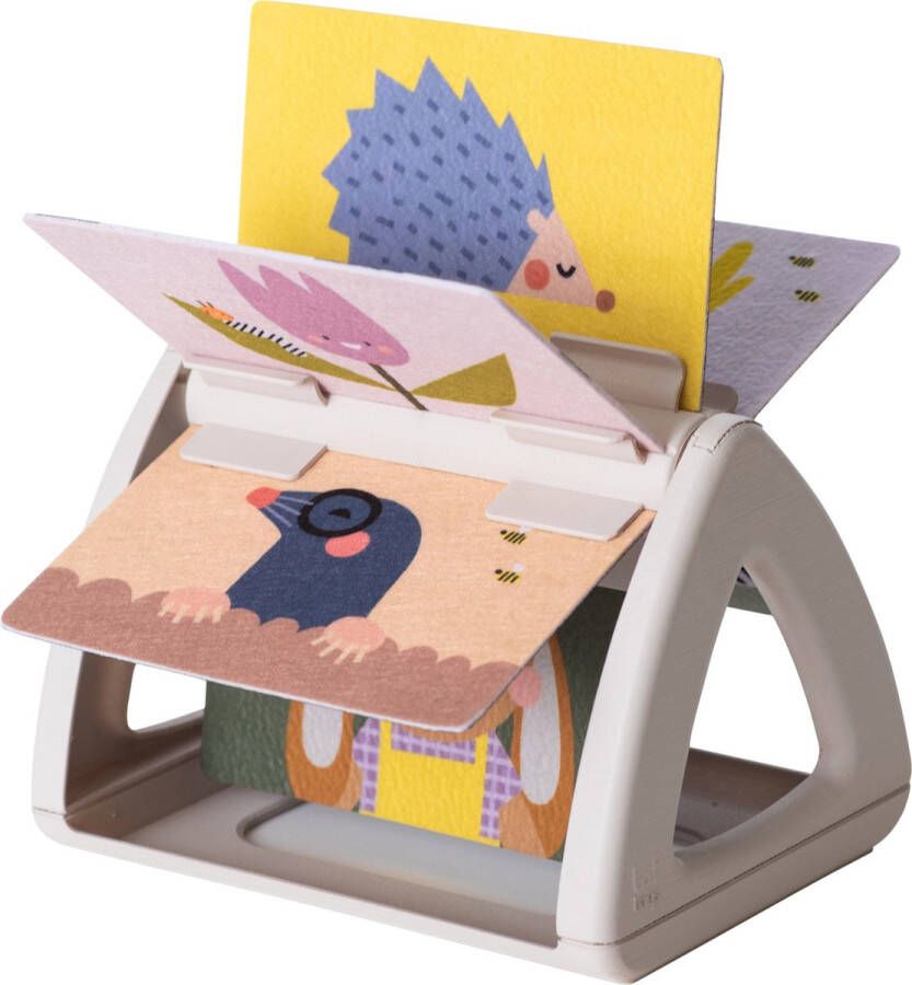 Taf Toys Babyboekje voor stimuleren buiklig baby Urban Garden Tummy Time Spinning Book