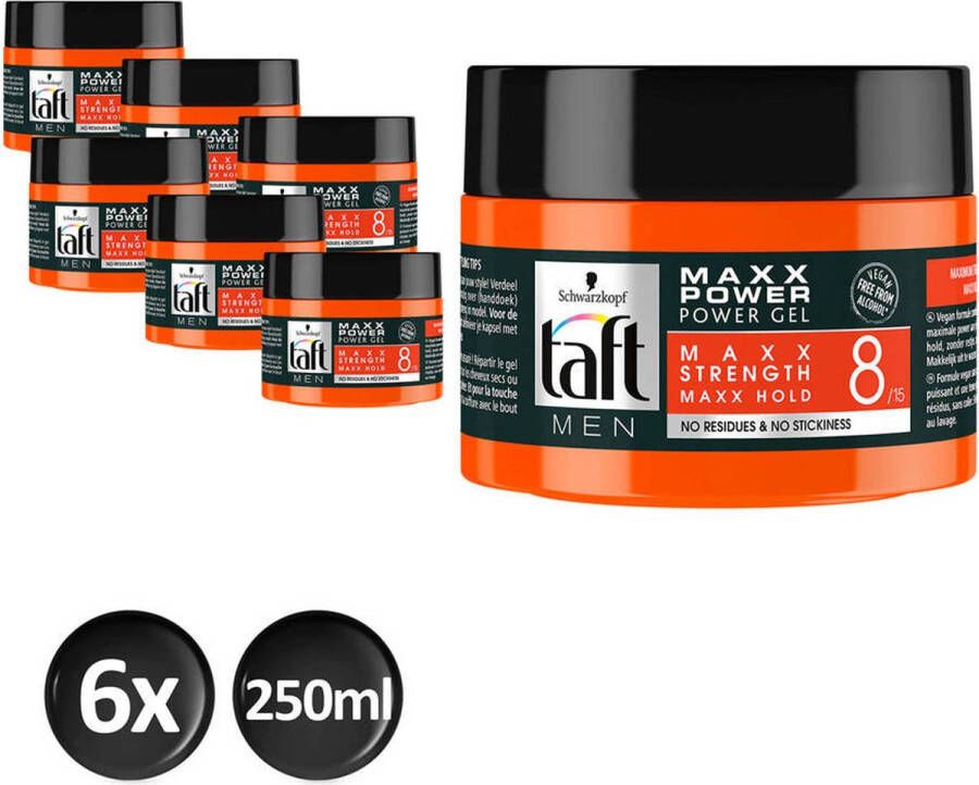Schwarzkopf Taft Maxx Power gel voordeelverpakking 3 x 250 ml