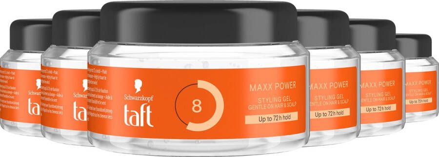 Schwarzkopf Taft Maxx Power Gel pot voordeelverpakking 6 x 250 ml