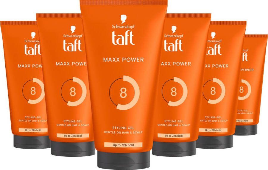 Taft MAXX Power Gel Tube Haargel 6x 150ml Grootverpakking