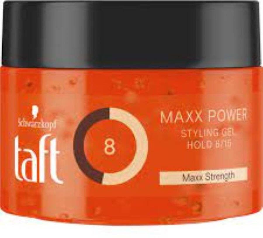 Taft Power Haargel Pot – Maxx Power 8 Voordeelverpakking 3 x 250 ml