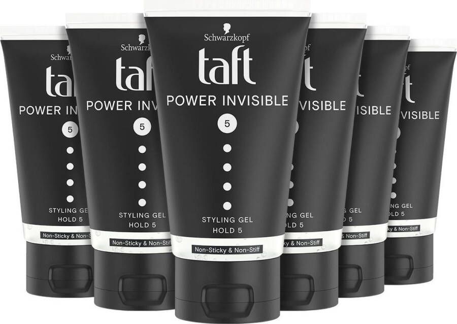 Taft Power Invisible Gel Tube 6 x 150ml Grootverpakking