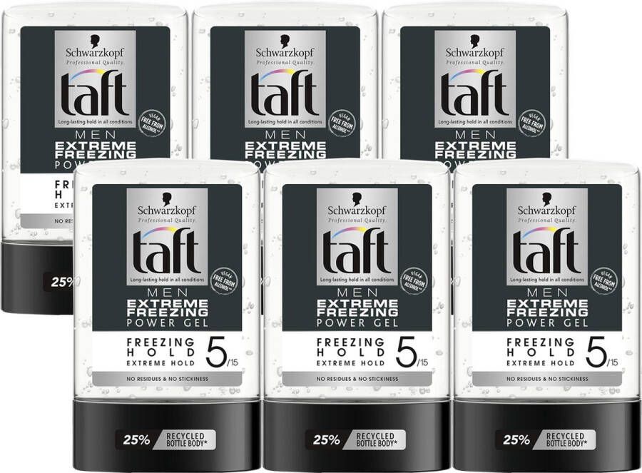 Taft Schwarzkopf Haargel “Extreme Freezing 5” 6 x 300ml
