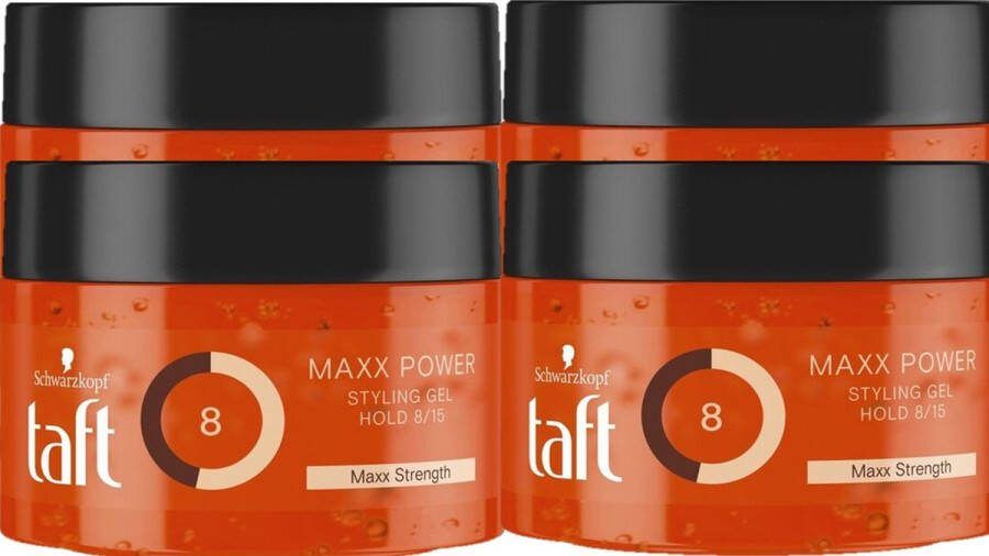 Taft Schwarzkopf Styling Gel Maxx Power Hold 8 4 x 250 ml