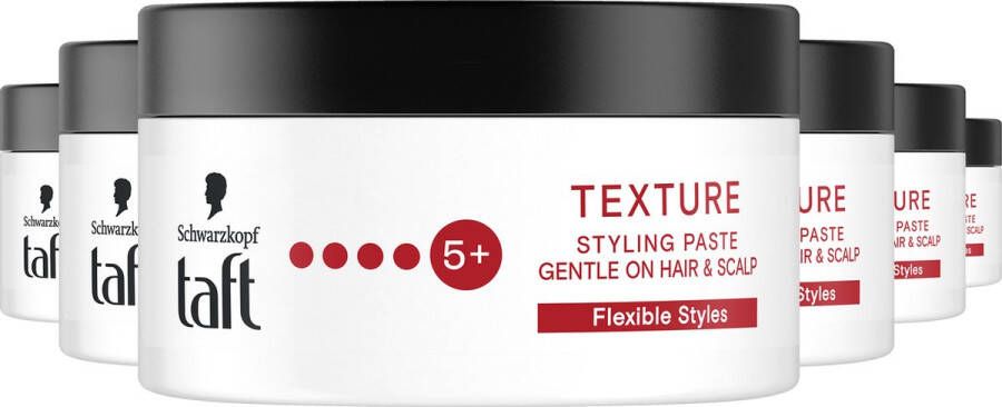 Schwarzkopf Taft Texture Styling Paste voordeelverpakking 6 x 100 ml