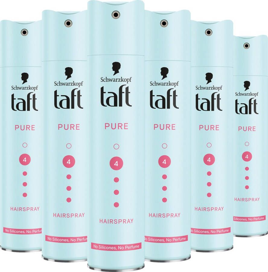 Taft Styling Ultra Pure Hold Haarspray Haarlak Haarstyling Voordeelverpakking 6 x 250 ml 6 Stuks