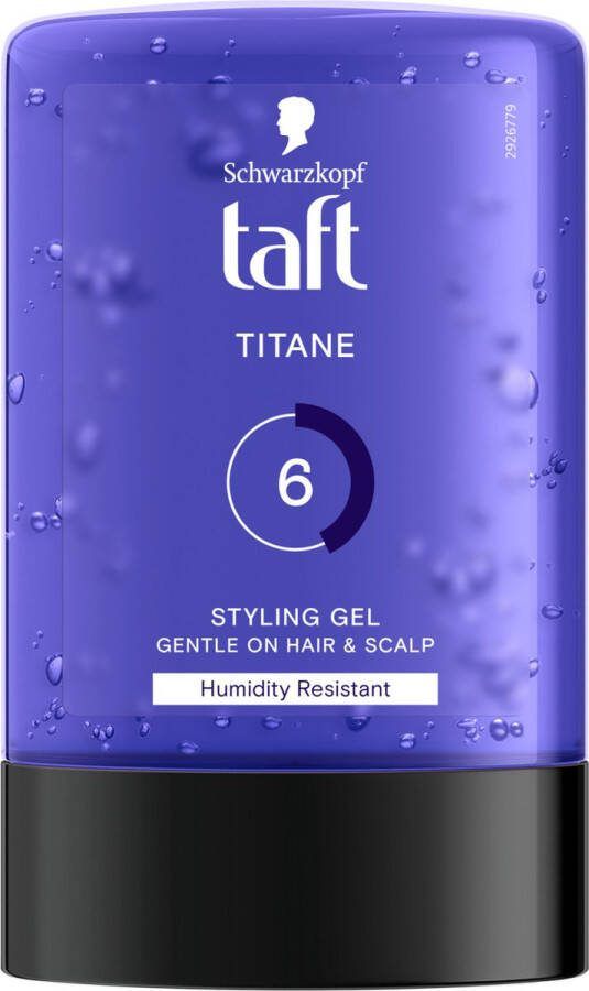 Taft Titane Styling Gel Tottle Haargel Haarstyling Voordeelverpakking 6 x 300 ml
