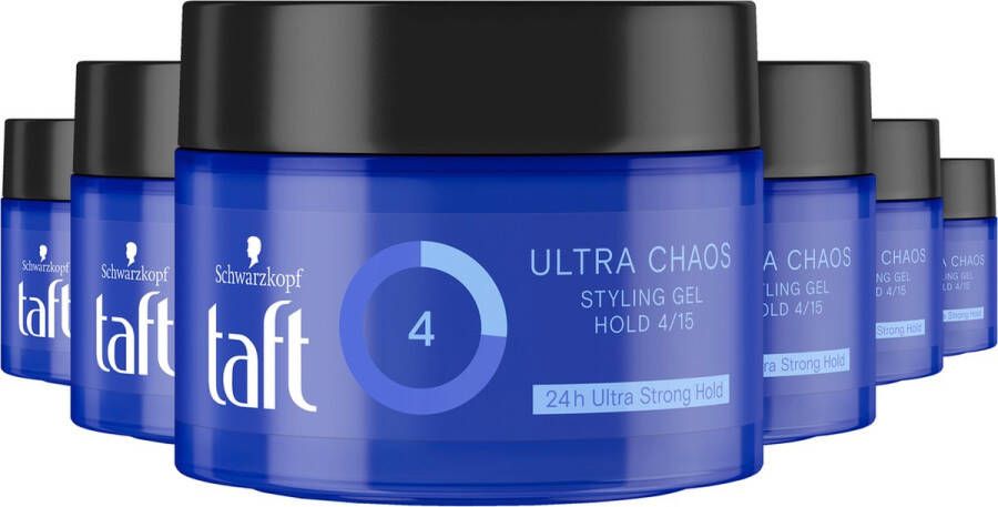 Taft Ultra Classic Chaos Styling Gel 6x 250ml voordeelverpakking