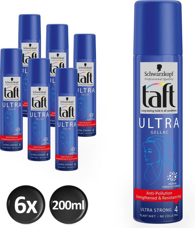 Taft Ultra Strong Styling Gellac Haarstyling Voordeelverpakking 5 stuks