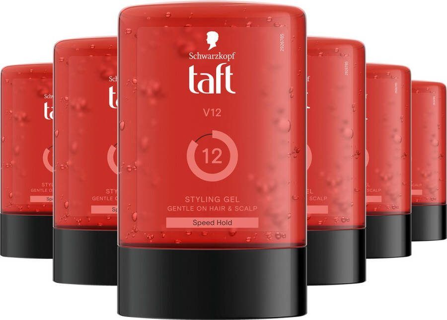 Taft V12 Power Gel Haargel Tottle 6x 300ml Grootverpakking